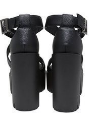 schwarze Leder Pumps von Buffalo