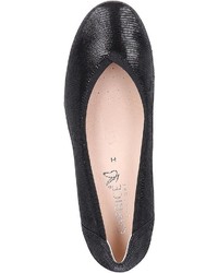 schwarze Leder Pumps von Caprice