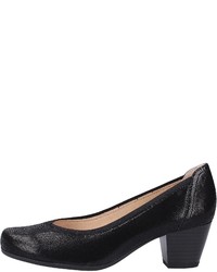 schwarze Leder Pumps von Caprice