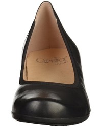 schwarze Leder Pumps von Caprice