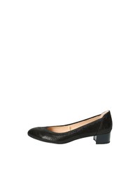 schwarze Leder Pumps von Caprice