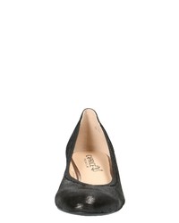 schwarze Leder Pumps von Caprice