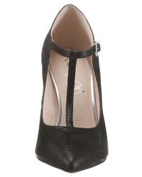 schwarze Leder Pumps von Caprice