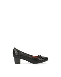 schwarze Leder Pumps von Caprice