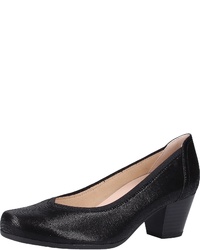 schwarze Leder Pumps von Caprice