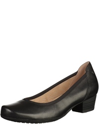 schwarze Leder Pumps von Caprice