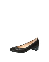 schwarze Leder Pumps von Caprice