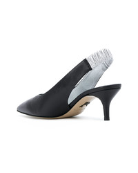 schwarze Leder Pumps von Paul Andrew