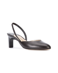 schwarze Leder Pumps von Paul Andrew