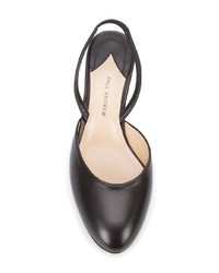 schwarze Leder Pumps von Paul Andrew