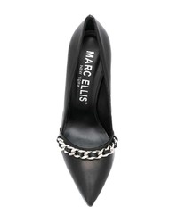 schwarze Leder Pumps von Marc Ellis