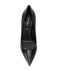 schwarze Leder Pumps von Deimille