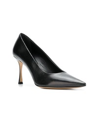 schwarze Leder Pumps von The Row