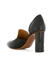 schwarze Leder Pumps von Clergerie