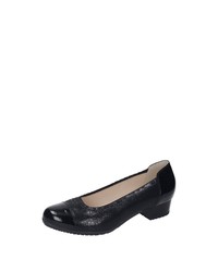 schwarze Leder Pumps von Comfortabel