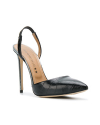 schwarze Leder Pumps von Marc Ellis