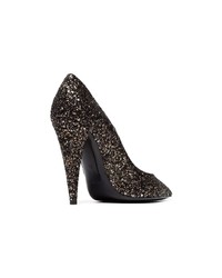 schwarze Leder Pumps von Saint Laurent