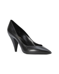 schwarze Leder Pumps von Saint Laurent