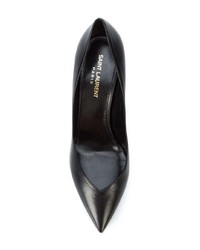 schwarze Leder Pumps von Saint Laurent