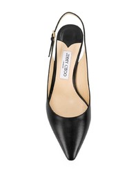 schwarze Leder Pumps von Jimmy Choo