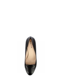 schwarze Leder Pumps von Evita