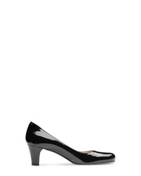 schwarze Leder Pumps von Evita