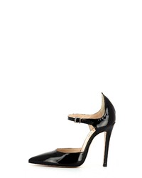 schwarze Leder Pumps von Evita