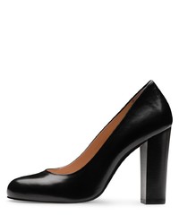 schwarze Leder Pumps von Evita