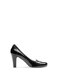 schwarze Leder Pumps von Evita