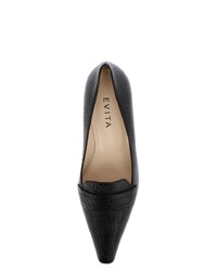 schwarze Leder Pumps von Evita