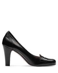 schwarze Leder Pumps von Evita