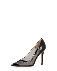 schwarze Leder Pumps von Evita