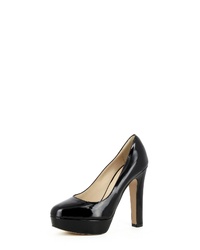 schwarze Leder Pumps von Evita