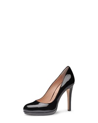 schwarze Leder Pumps von Evita