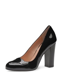 schwarze Leder Pumps von Evita