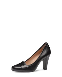 schwarze Leder Pumps von Evita