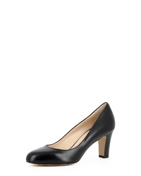 schwarze Leder Pumps von Evita