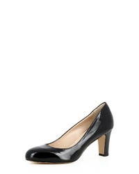 schwarze Leder Pumps von Evita