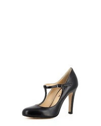 schwarze Leder Pumps von Evita