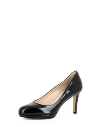 schwarze Leder Pumps von Evita