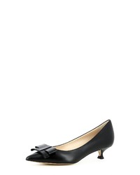 schwarze Leder Pumps von Evita