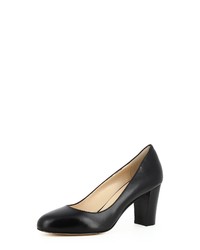 schwarze Leder Pumps von Evita