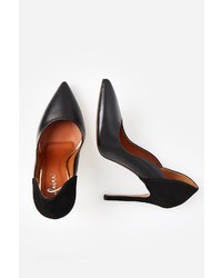 schwarze Leder Pumps von faina