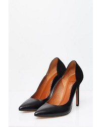 schwarze Leder Pumps von faina