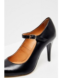 schwarze Leder Pumps von faina