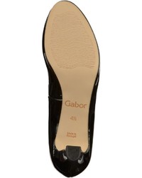 schwarze Leder Pumps von Gabor