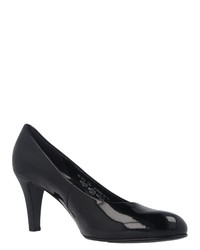 schwarze Leder Pumps von Gabor