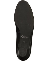 schwarze Leder Pumps von Gabor