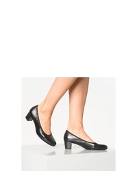 schwarze Leder Pumps von Gabor