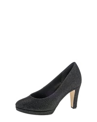 schwarze Leder Pumps von Gabor